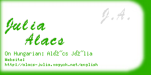 julia alacs business card